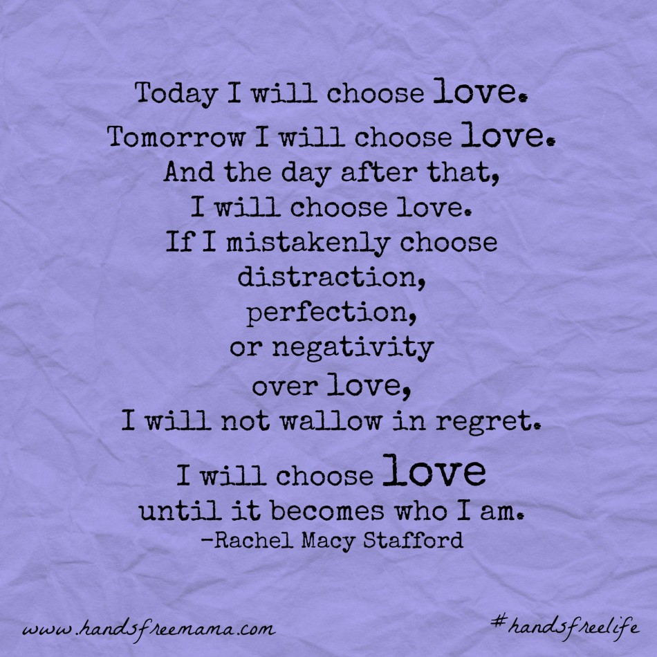 i choose love